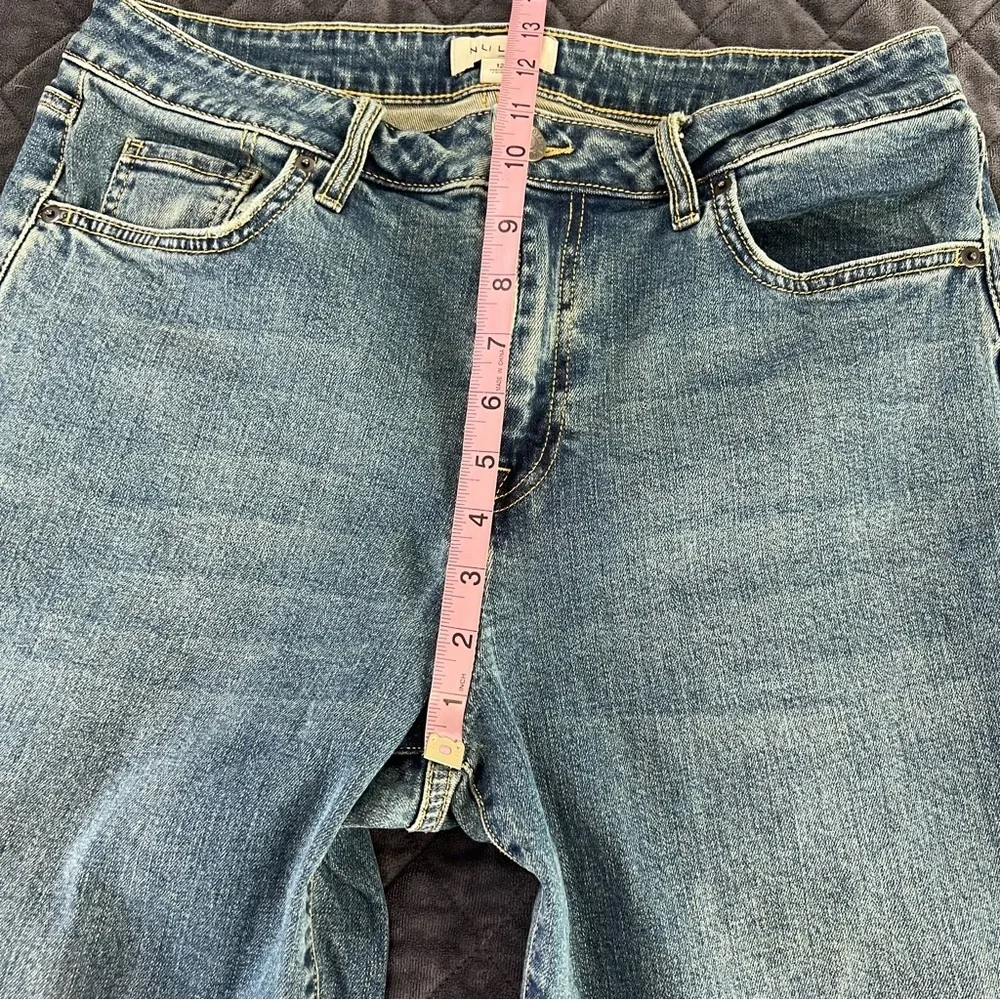 Nili Lotan X Target Wide Leg Jeans Women’s Size 12 Snap Button Sides C